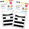 Barker Creek Wide Stripes Peel & Stick Library Pockets, Multi-Design, 60/Set 3848